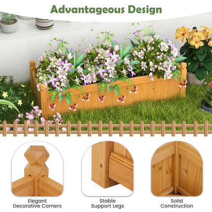 Pflanzbeet aus Holz 110 x 40 x 35 cm, Drainage
