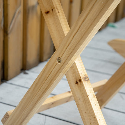 Schaukelstuhl-Set aus Holz, hoher Rücken, Armlehnen