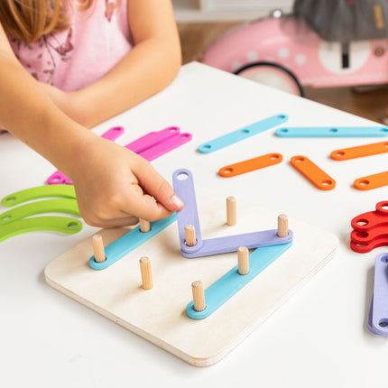 Holzset zum Basteln von Buchstaben und Zahlen Koogame InnovaGoods 27-teilig