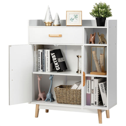 Holz-Sideboard mit Schublade und verstellbaren Einlegeböden