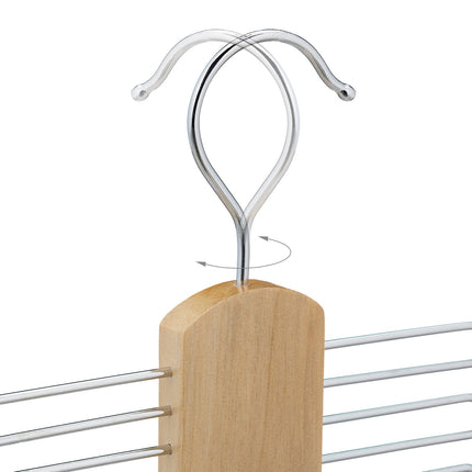 Wooden Tie Hanger – Holds 20 Ties, Wardrobe Organizer