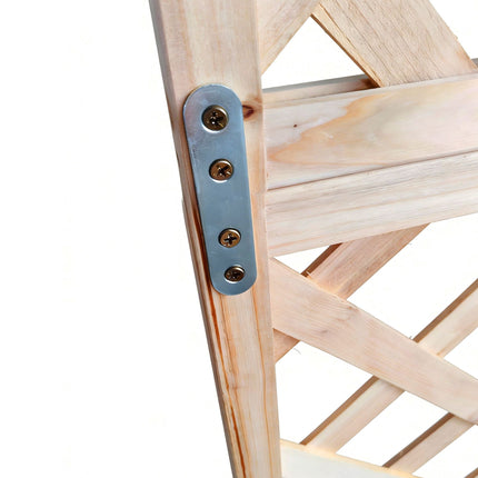 Holzspalier-Pflanzkasten, 180 cm, Naturfinish