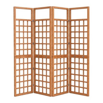 Holzspalier, mittel, Braune Tanne, 4 Paneele
