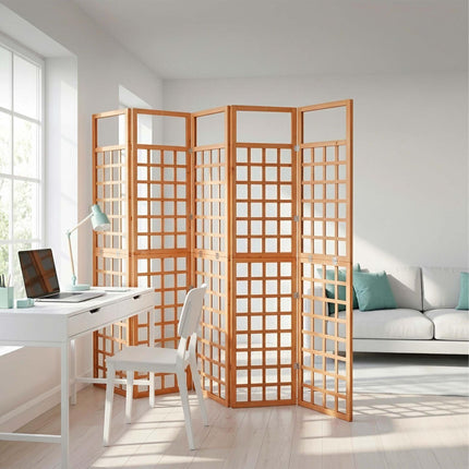Holzspalier, mittel, Braune Tanne, 4 Paneele