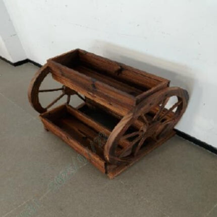 Hölzerner Wagenpflanzer, 3-stöckig 3-Box, Drainagelöcher