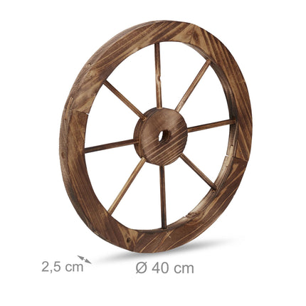 Holz-Wagenrad-Set, 2 Stück