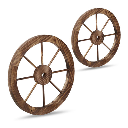 Holz-Wagenrad-Set, 2 Stück