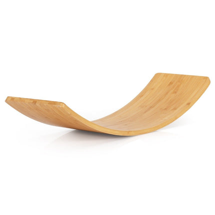 Holz Balance Board Bambusbrett 90 x 30 x 16,5 cm Natur