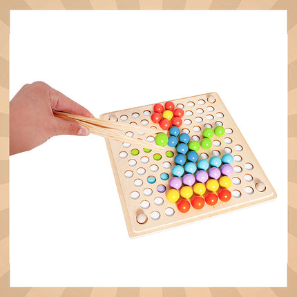 Dřevěné korálkové puzzle 22403