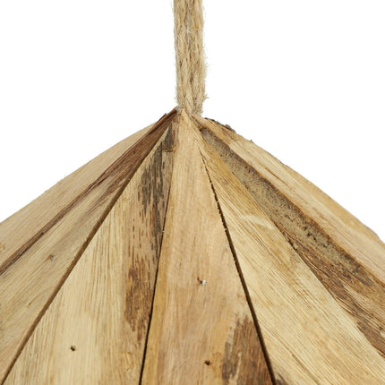 Wooden bird feeder