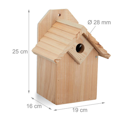 Wooden birdhouse
