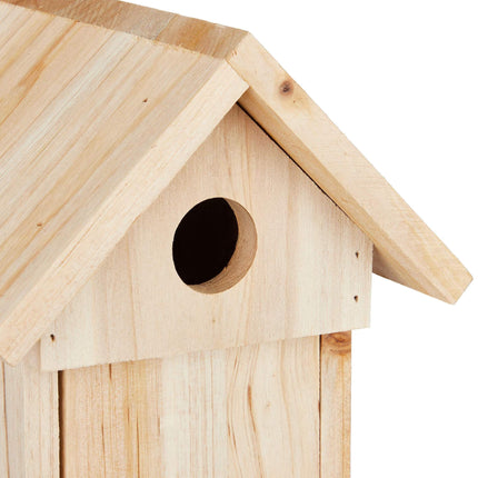 Nichoir en bois avec toit pointu