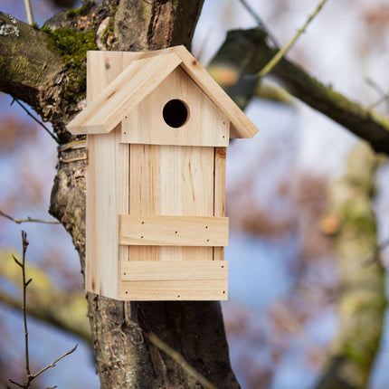 Nichoir en bois avec toit pointu