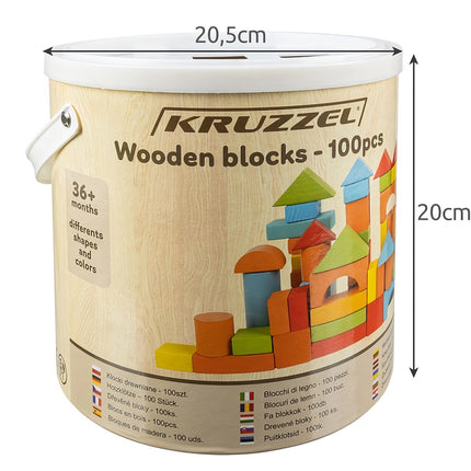 Holzklötze - 100 Stk. Kruzzel 22666 