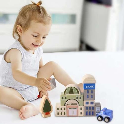 Wooden blocks - city