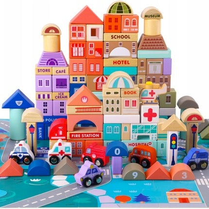 Wooden blocks - city