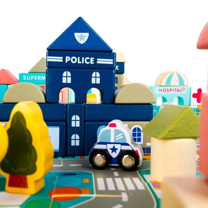 Wooden blocks - city