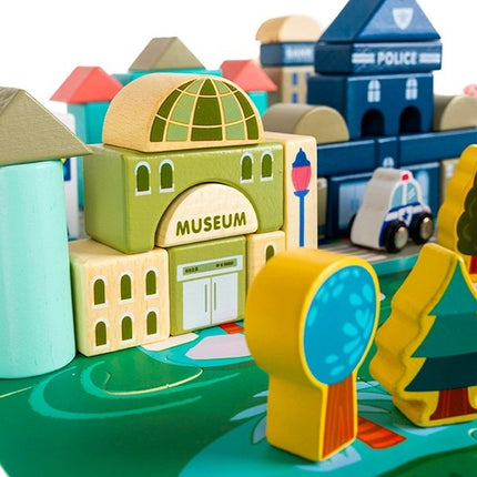 Wooden blocks - city