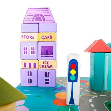 Wooden blocks - city