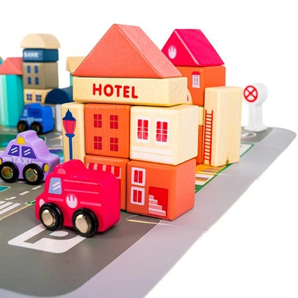 Wooden blocks - city