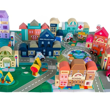 Wooden blocks - city