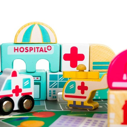 Wooden blocks - city