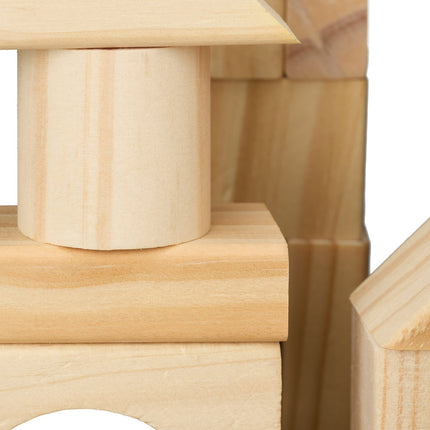 Blocs de construction en bois 100 pièces