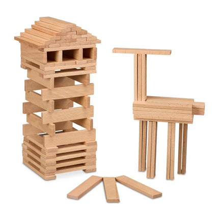 Blocs de construction en bois, lot de 100