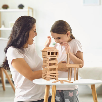 Blocs de construction en bois, lot de 100