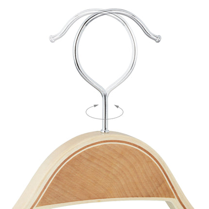Cintres en bois, lot de 16