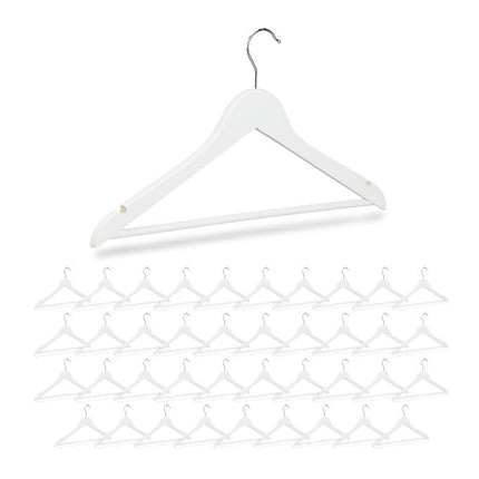 Wooden clothes hangers, 40-pack