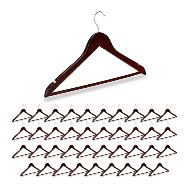 Wooden clothes hangers, 40-pack