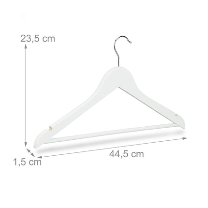 Wooden clothes hangers, 40-pack