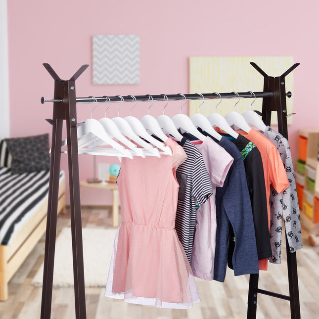 Wooden clothes hangers for children, 30-pack