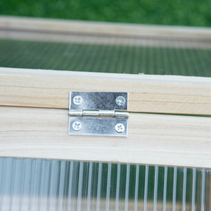 Wooden Mini Greenhouse Box - Winterproof, 90 x 52 x 49.5 cm