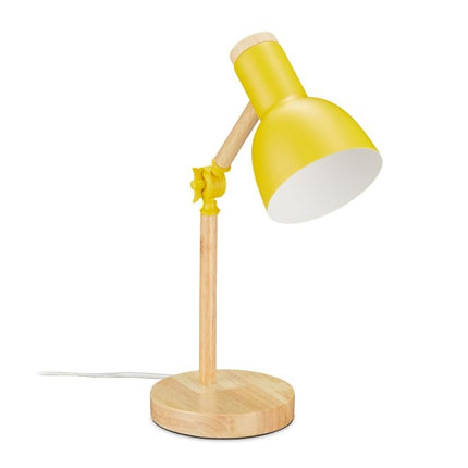 Wooden desk lamp