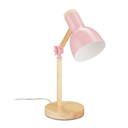 Lampe de bureau en bois