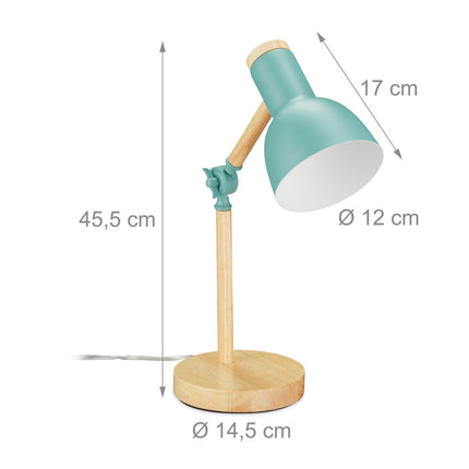 Wooden desk lamp