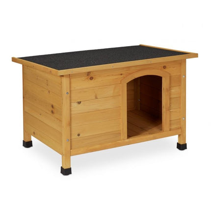 Hundehütte aus Holz mit Scharnieren