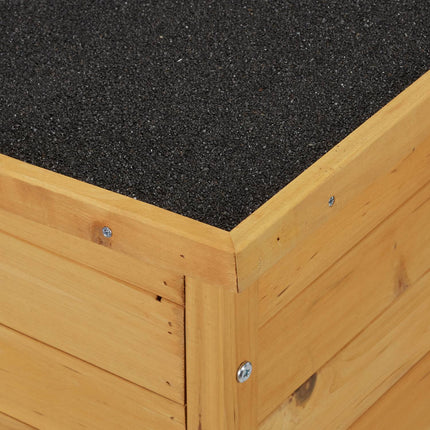 Hundehütte aus Holz mit Scharnieren
