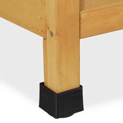 Hundehütte aus Holz mit Scharnieren