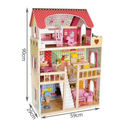 Wooden dollhouse - villa D11252