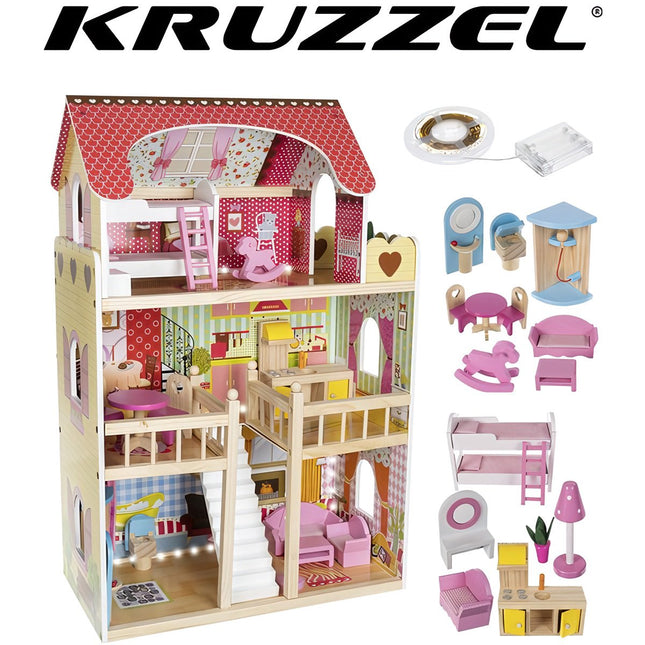 Puppenhaus aus Holz - Villa D11252