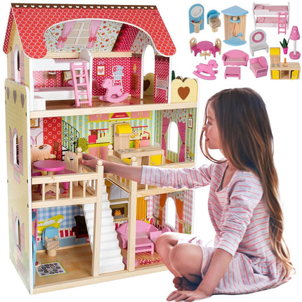 Wooden dollhouse - villa D11252