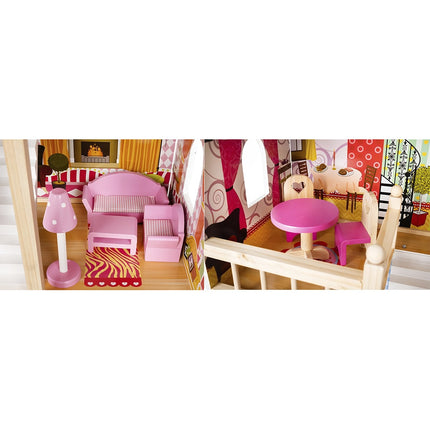 Wooden dollhouse - villa D11252