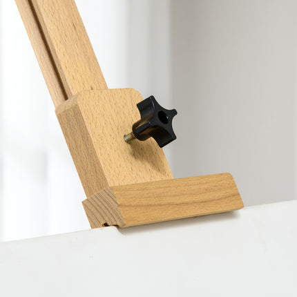 Verstellbare Staffelei aus Holz 180-235 cm mit Ablage und Bildhalter
