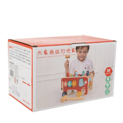 Wooden elephant - hammer Kruzzel 20349