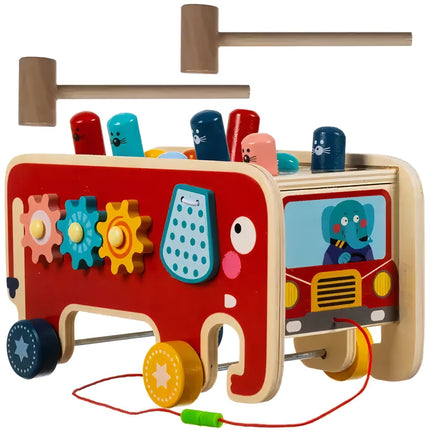 Wooden elephant - hammer Kruzzel 20349