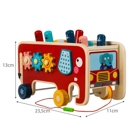 Wooden elephant - hammer Kruzzel 20349