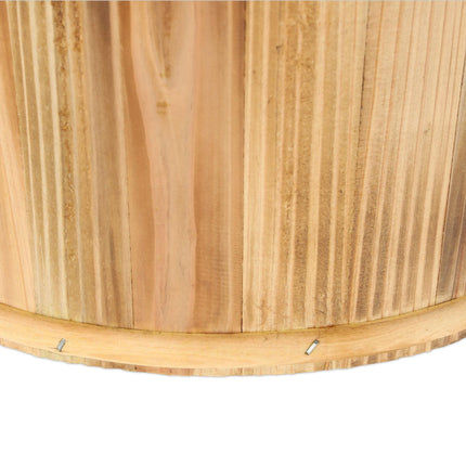 Blumentopf aus Holz - 2er-Set
